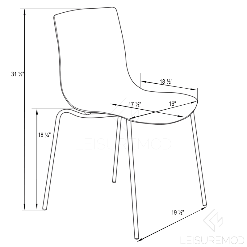 Clear Plastic Dining Chair N4068
