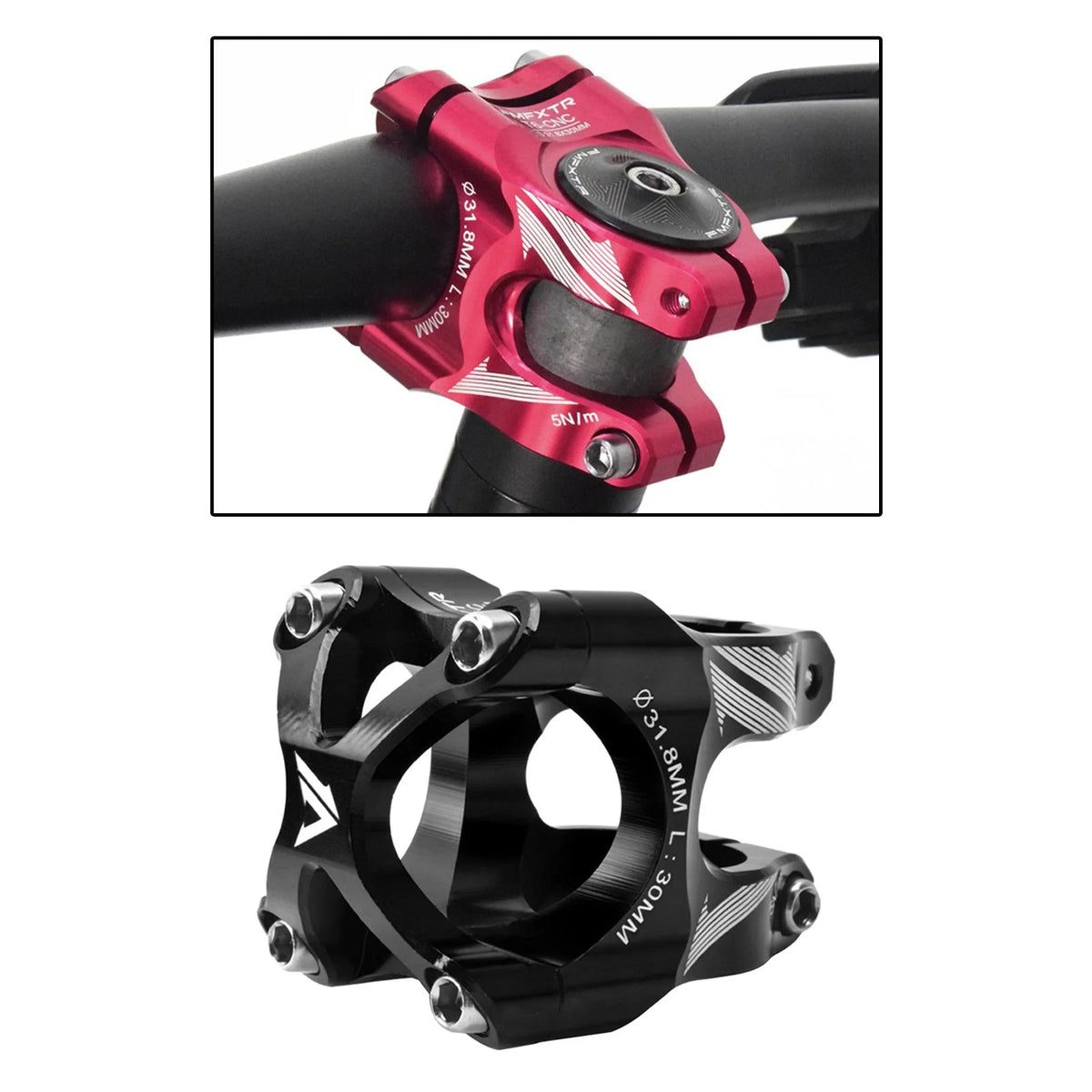 31.8mm 28.6mm 1-1/8 Riser Stem Replacement Handle Bar Bridge black R11976