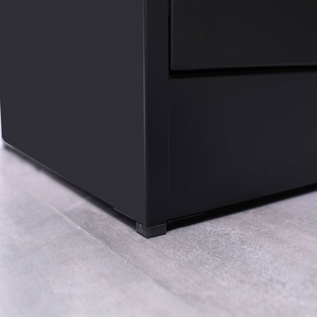 White 2-Drawer Lateral File Cabinet with Lock I15560