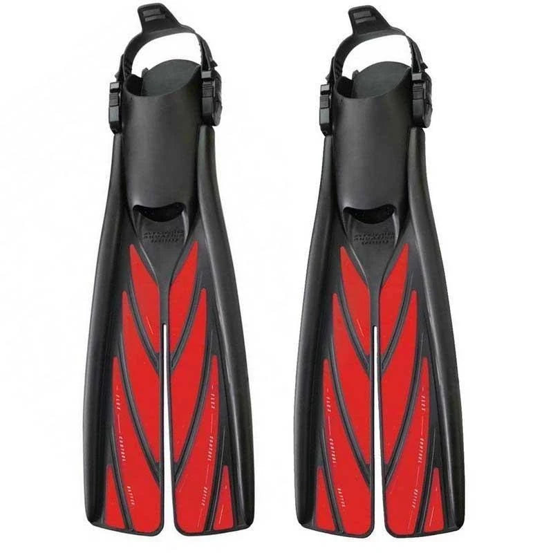 Red Medium Split Fins Y228