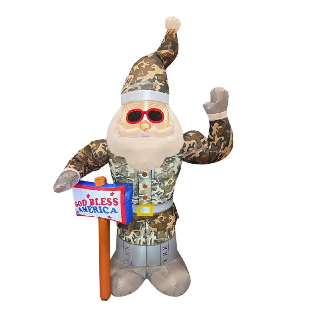 7 ft. Army Santa Inflatable L7182