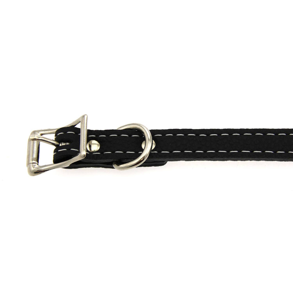 Black Leather Dog Collar Q219880