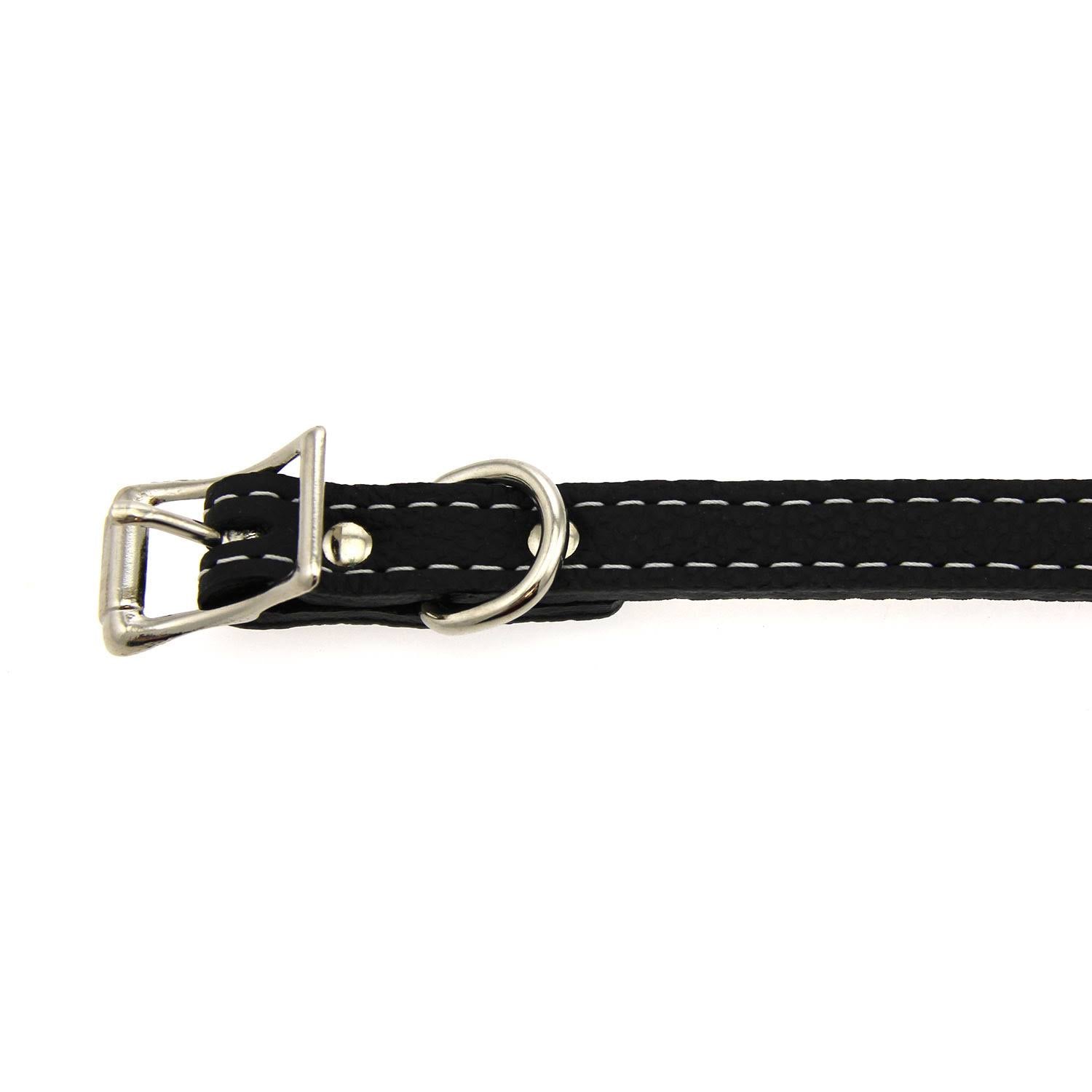 Black Leather Dog Collar Q219880