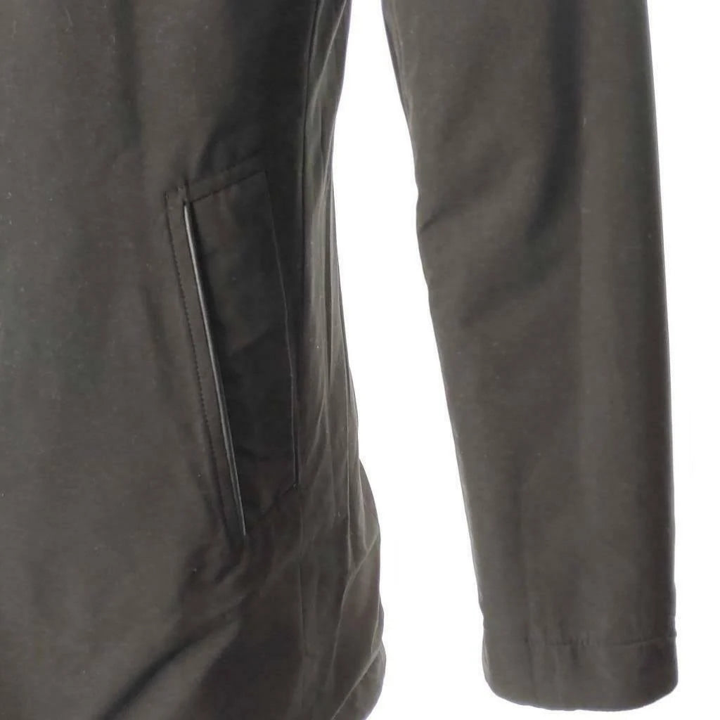 Reversible Wool Car Coat Black J8514