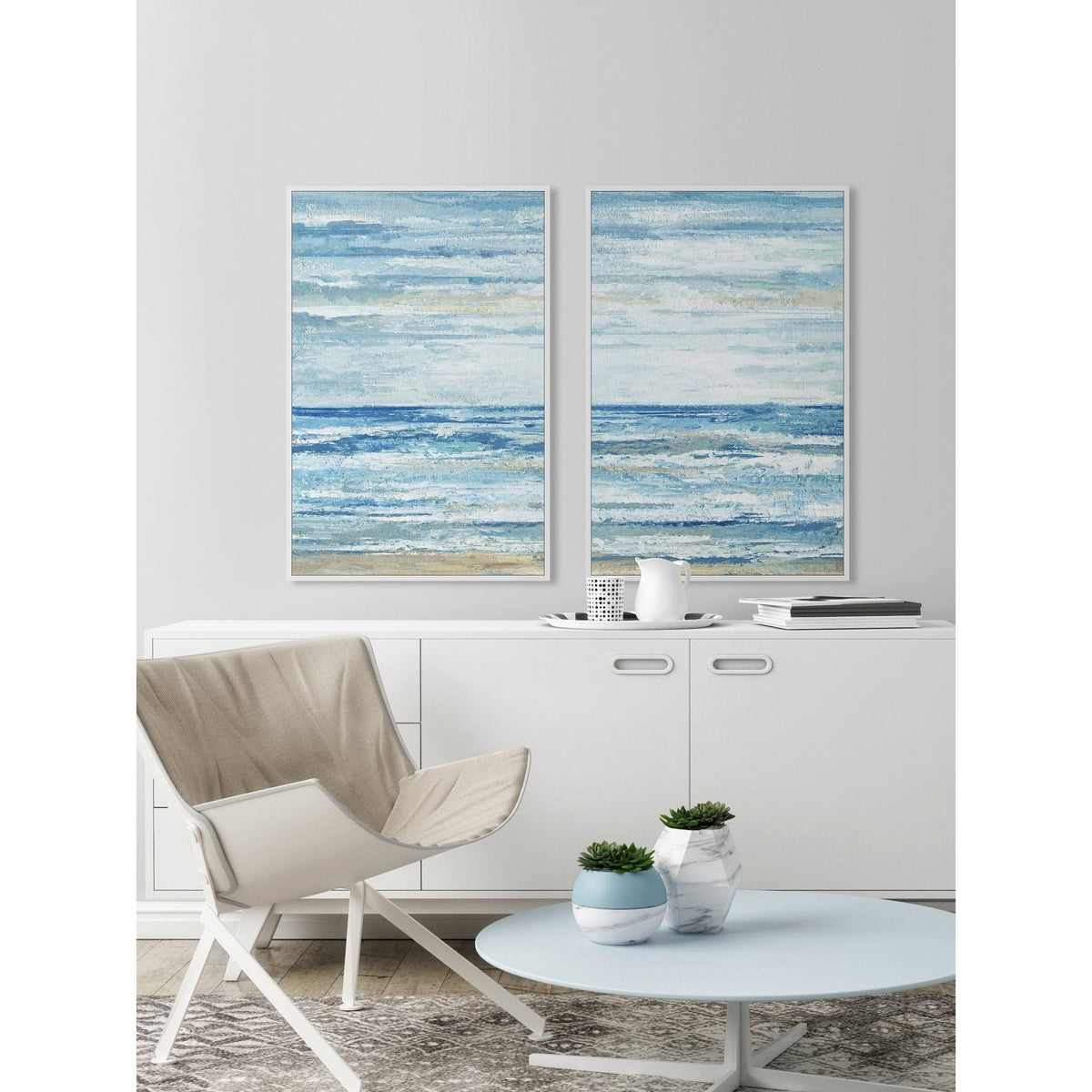 Handmade Shore Diptych C3983