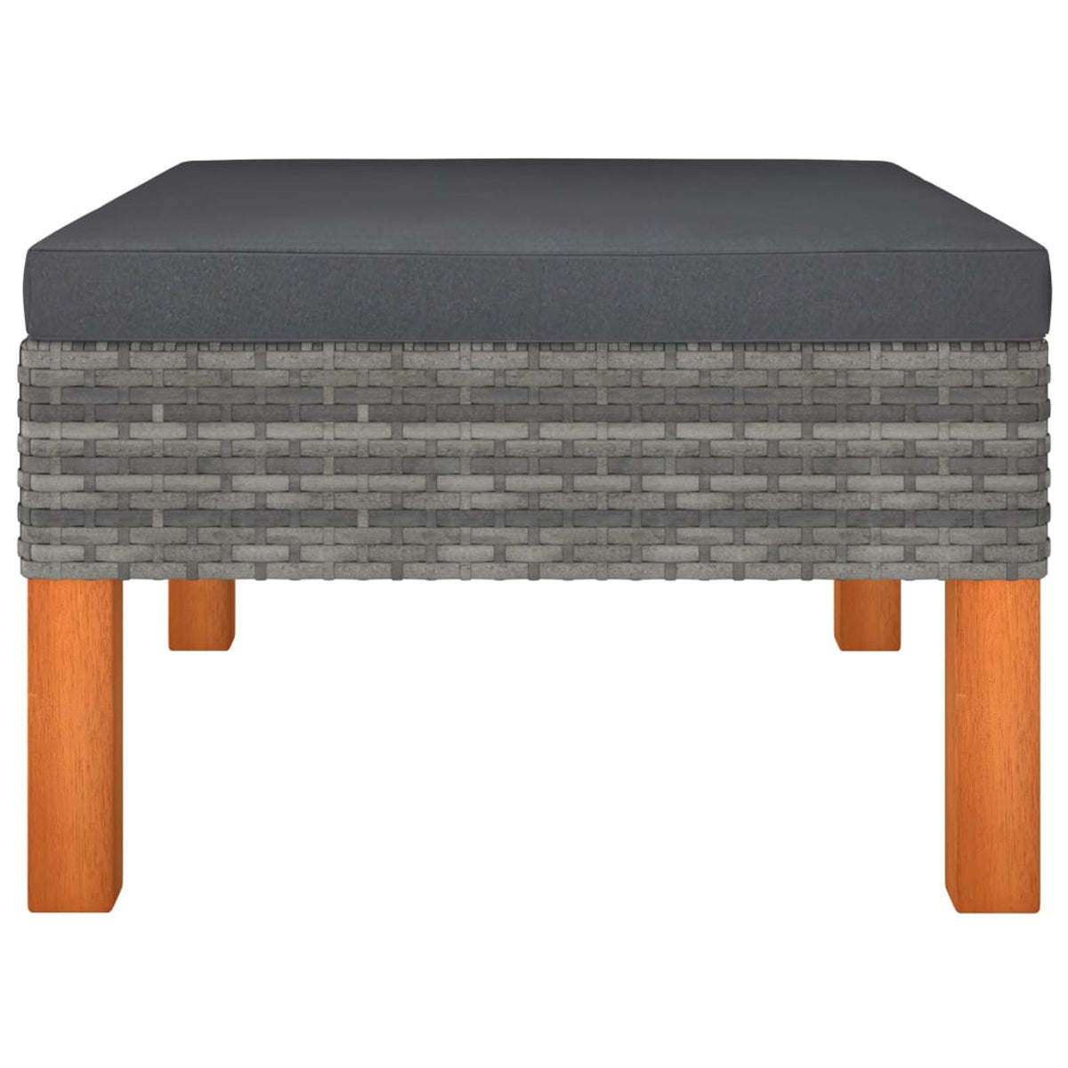 9 Piece Gray Poly Rattan Patio Conversation Set O63236