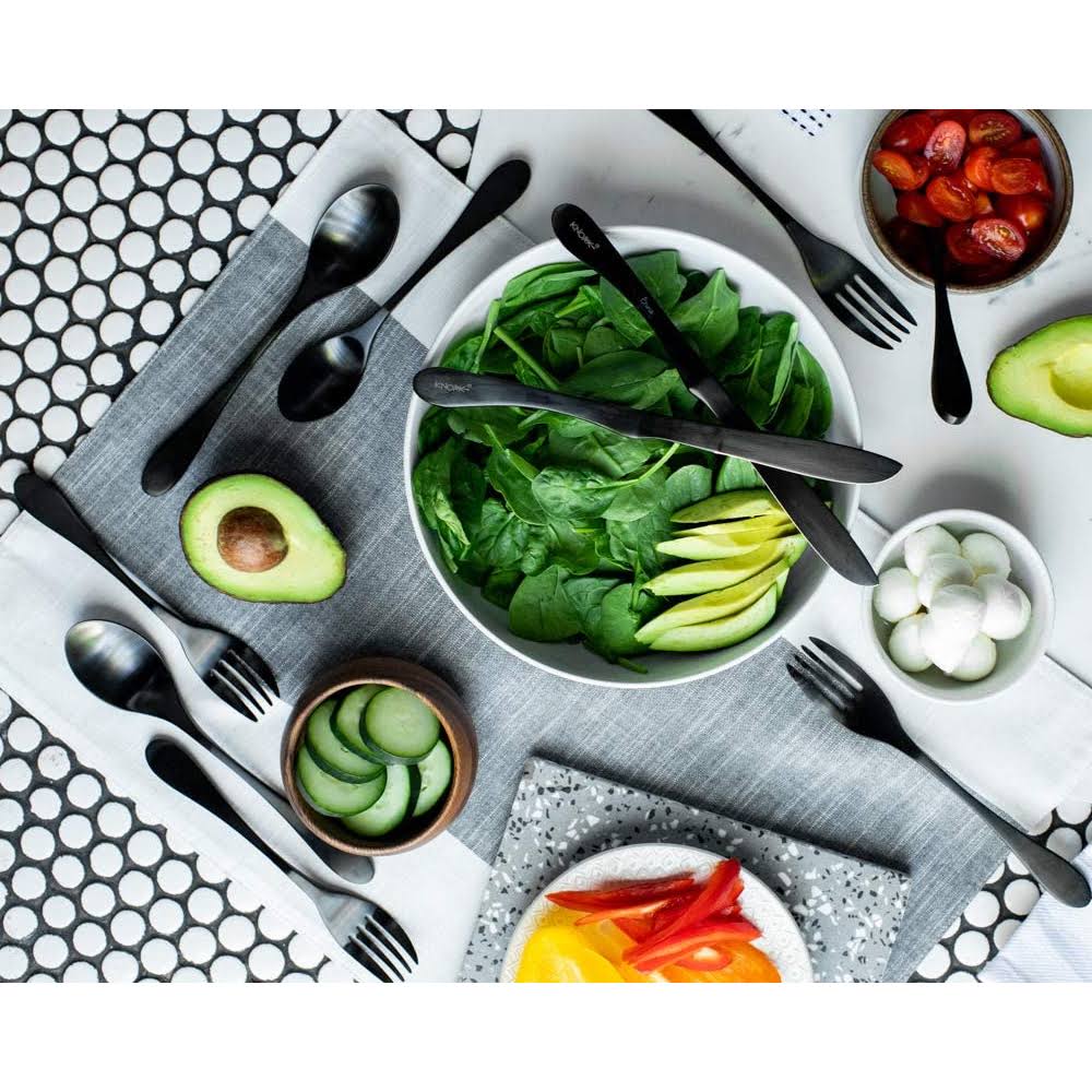 Black Matte Titanium Coated Stainless 20-Piece Set H709108