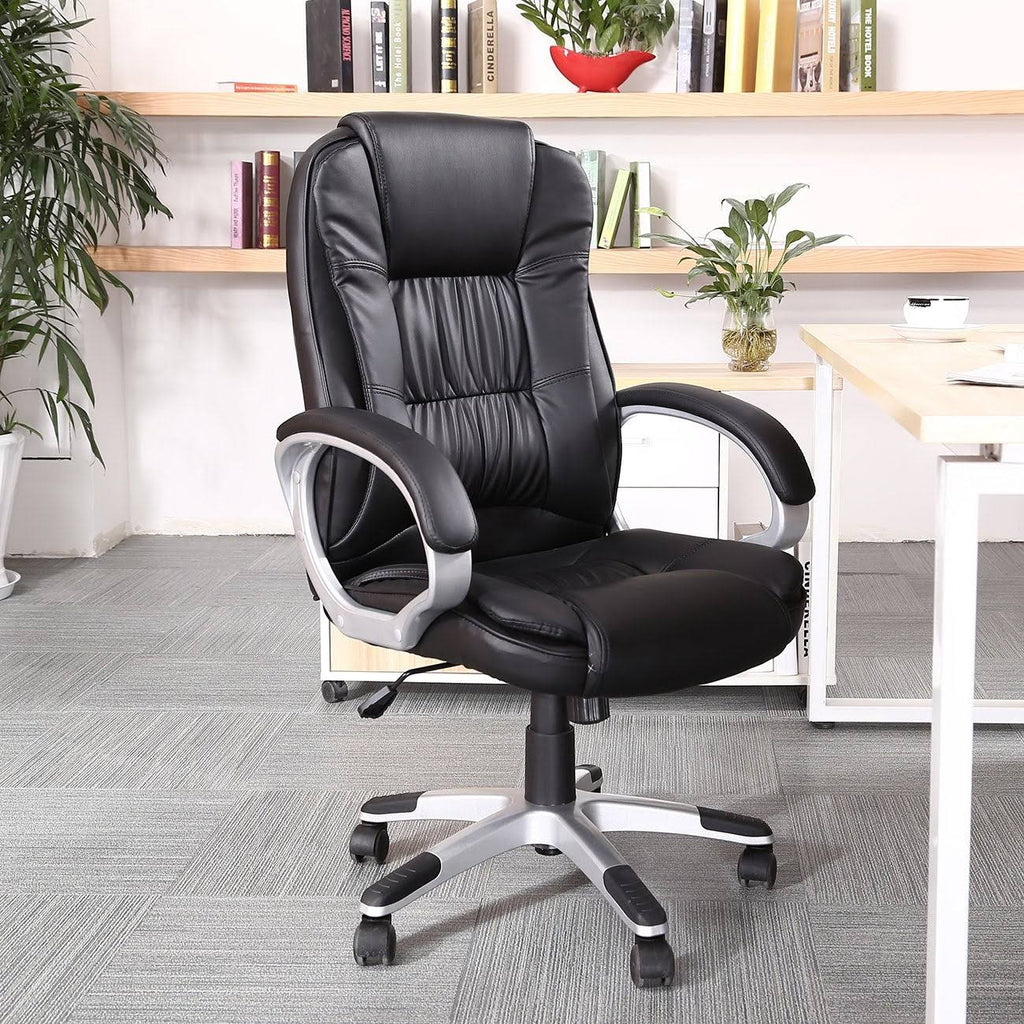 Black Ergonomic Office Leather Chair Z19464
