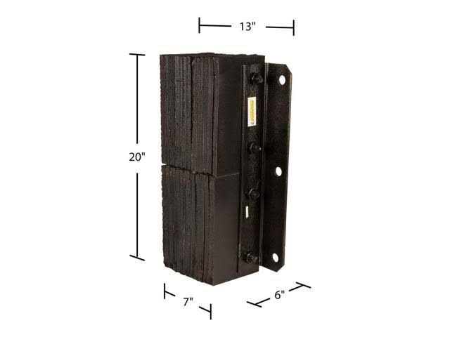 6x22 Deep Vertical Laminated Dock Bumper V421188