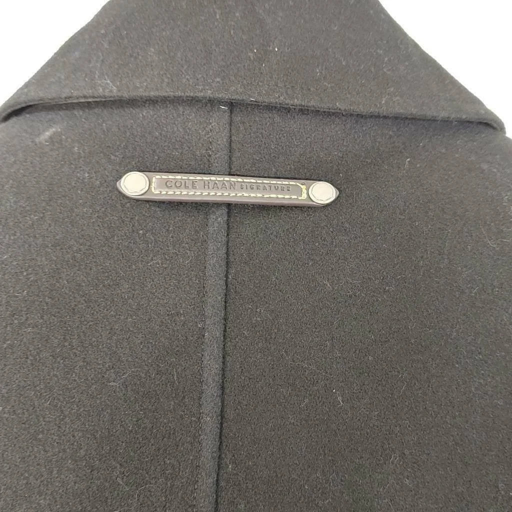Reversible Wool Car Coat Black J8514