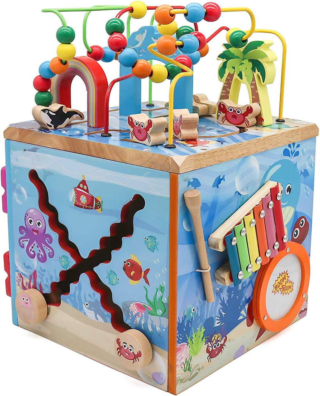 Deluxe Activity Wooden Maze Cube E38446