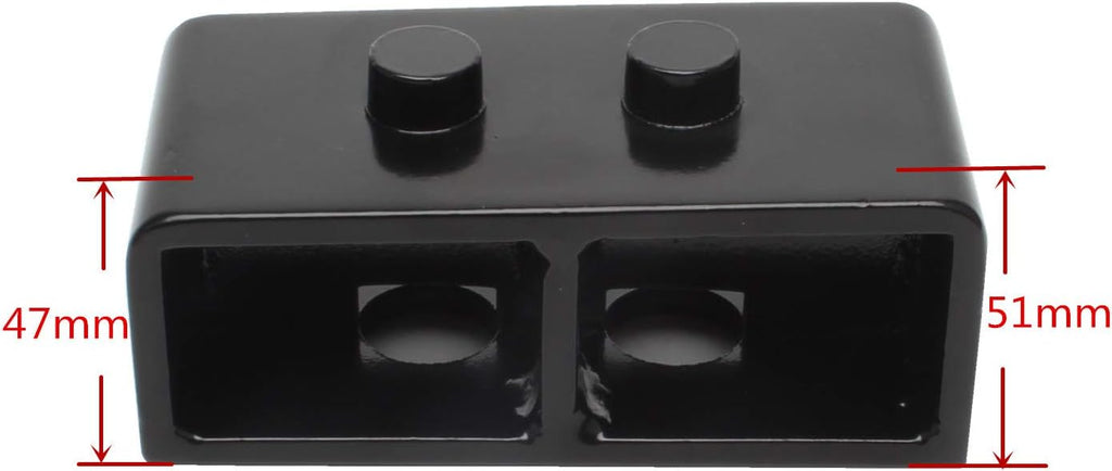 2'' Rear Leveling Lift Kit Block with U Bolts Pack of 2 K777