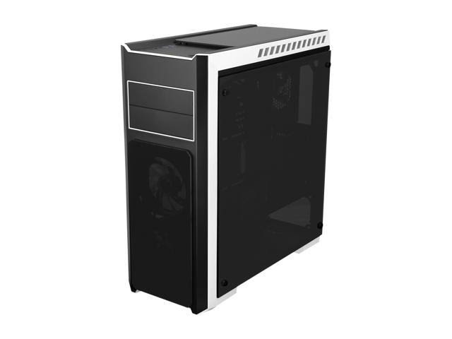 Black Steel Tempered Glass ATX Mid Tower Computer Case M1352