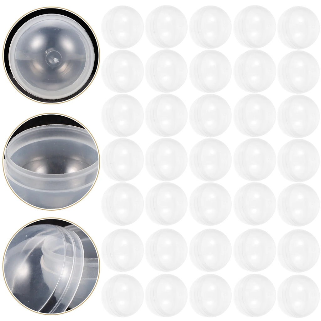 100pcs Clear Plastic Fillable Balls V747