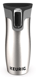 Silver Vacuum Insulated Stainless Steel Coffee Travel Mug M1958