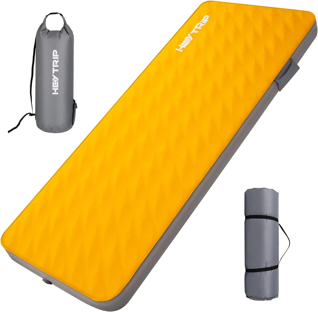 4 Inch Self-Inflating Foam Sleeping Pad with Pump Sac, 78'' x 30'' x 4'' C19626