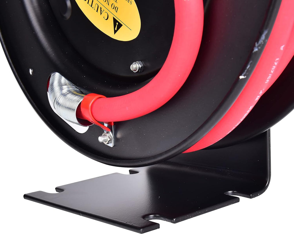 3/8 in x 25 ft Retractable Air Hose Reel, Wall Mount, 300 PSI, Pack of 2 R4649