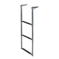 3-Step Telescoping Stainless Steel Drop Ladder F98088