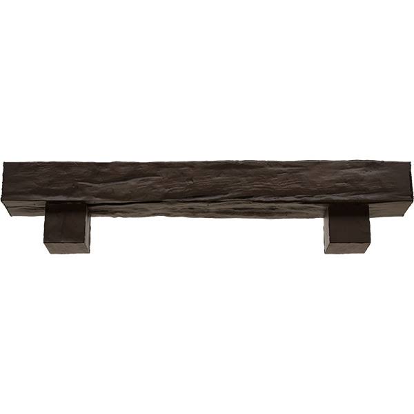 Natural Mahogany Faux Wood Fireplace Mantel Kit M998