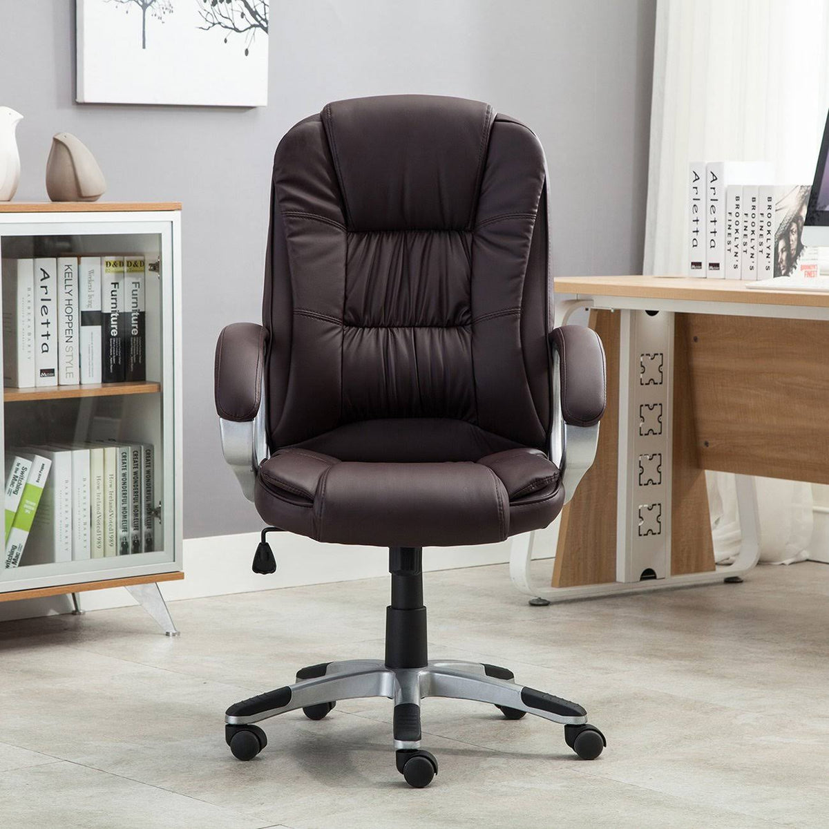 Black Ergonomic Office Leather Chair Z19464