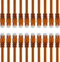 Cat 6 Ethernet Cable 4 ft (24-Pack) Orange S1724
