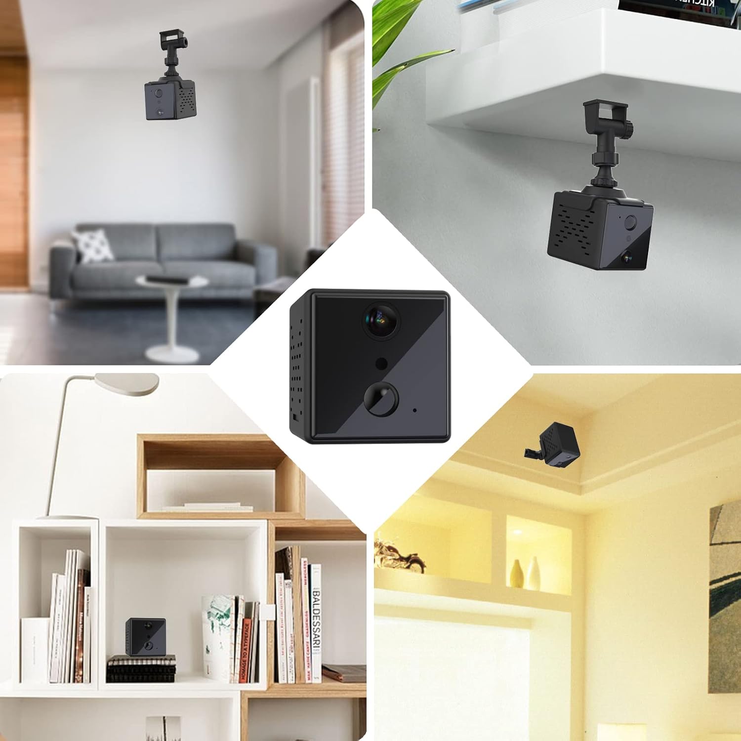 Wireless Indoor Security Camera with Night Vision, Pack of 2 O942