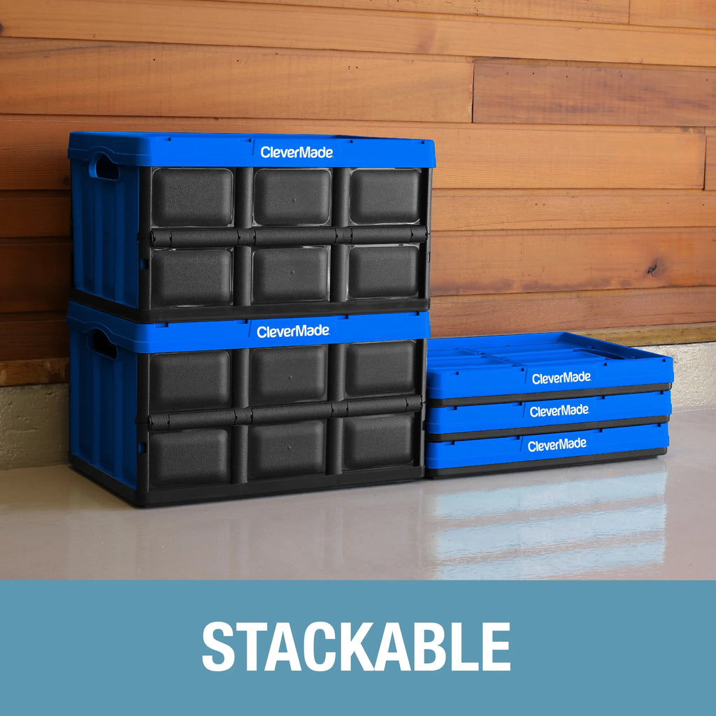 Collapsible Storage Bin, 16 Gal, Tan, 3 Pack R71027