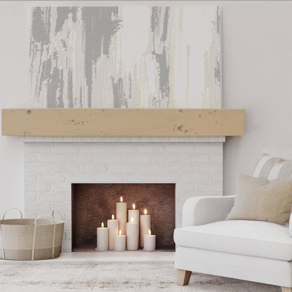 Natural Golden Oak Faux Wood Fireplace Mantel S54704