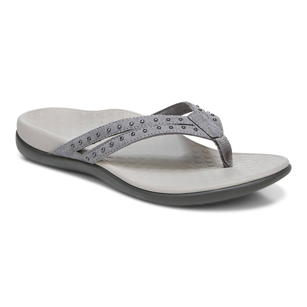 Slate Grey Toe Post Sandal U446622