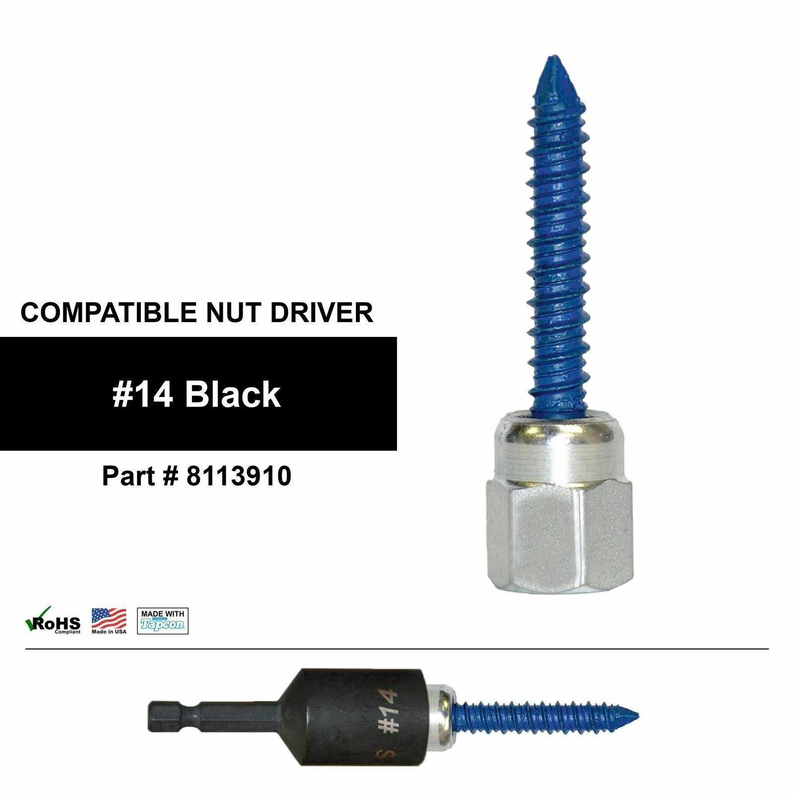 5/16-14 in. x 2-1/2 in. Vertical Rod Anchor Screw with 3/8 in. Threaded Rod Fitting for Concrete (2-Pack) U1417