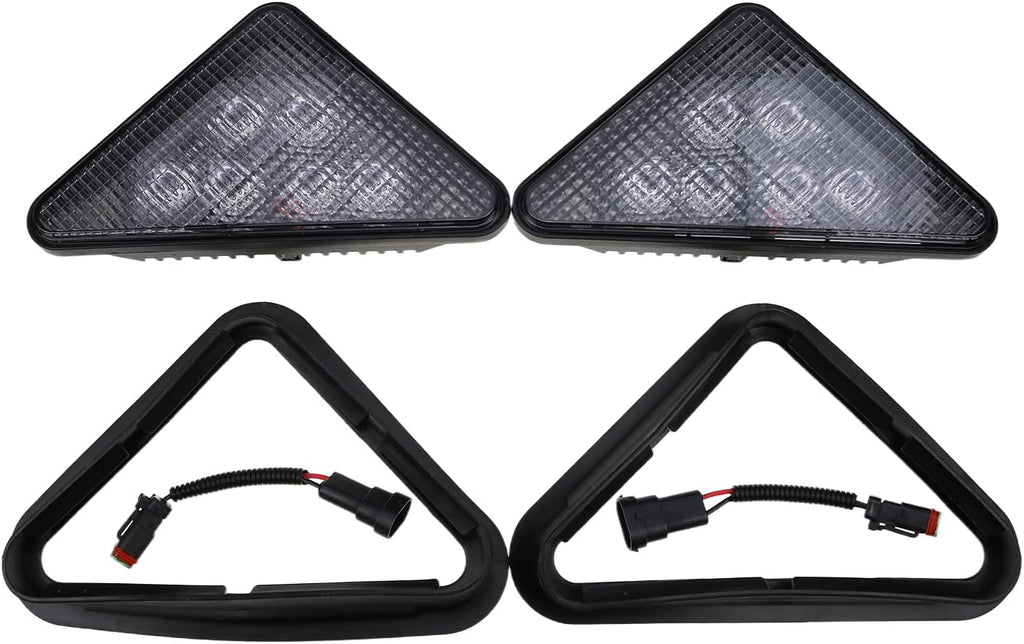 LED Headlight Kit with 2x Rubber Bezel Light Mount S3123