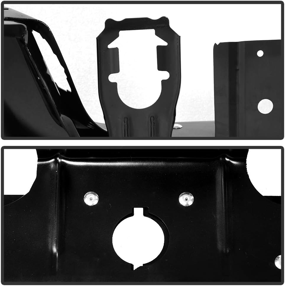 Black Powder Steel Rear Step Bumper Face Bar Assembly I829054