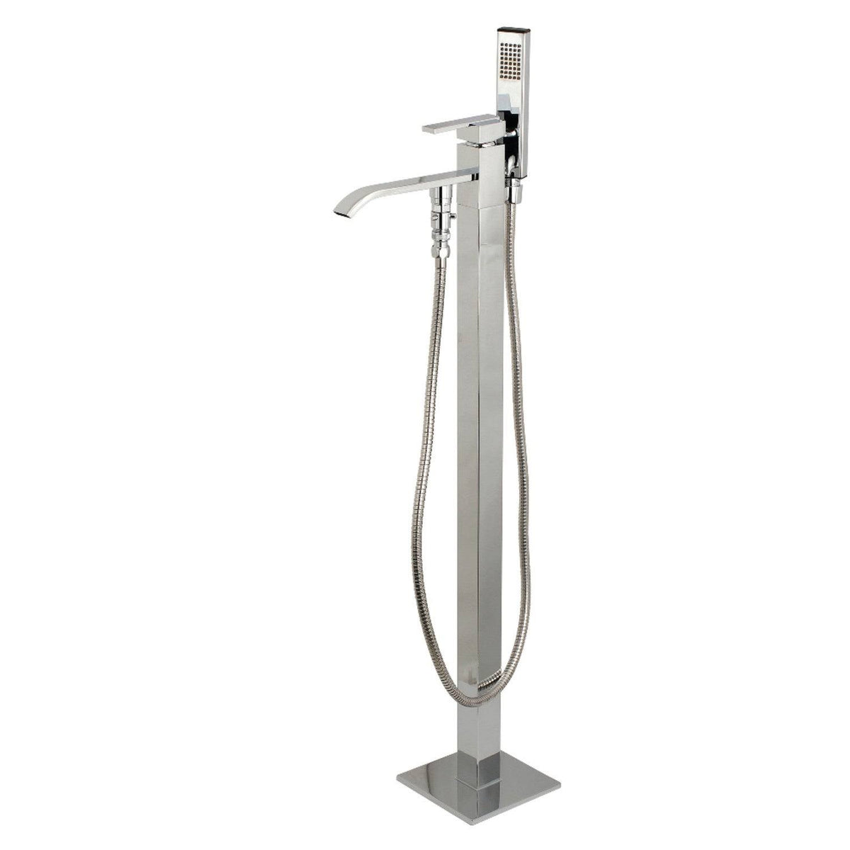 Brushed Brass Freestanding Tub Faucet with Hand Shower Z2692