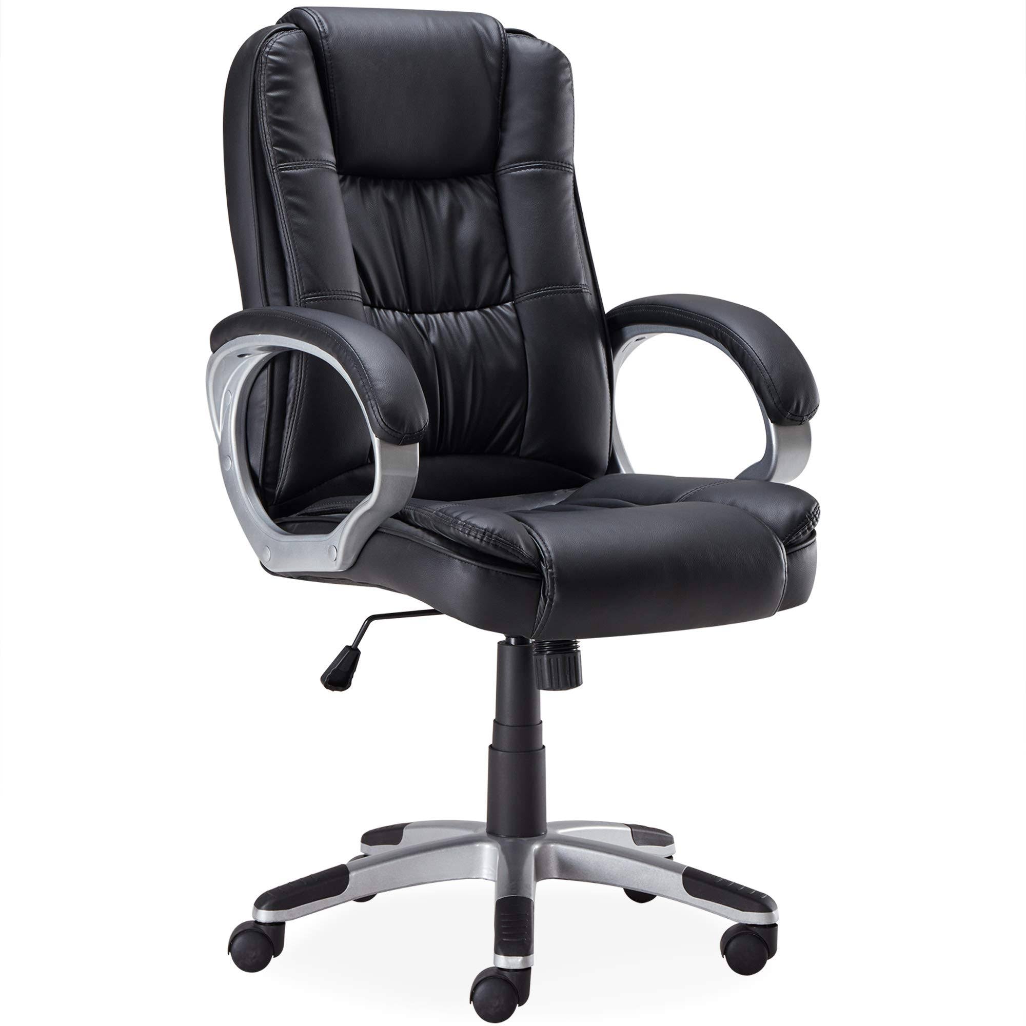 Black Ergonomic Office Leather Chair Z19464