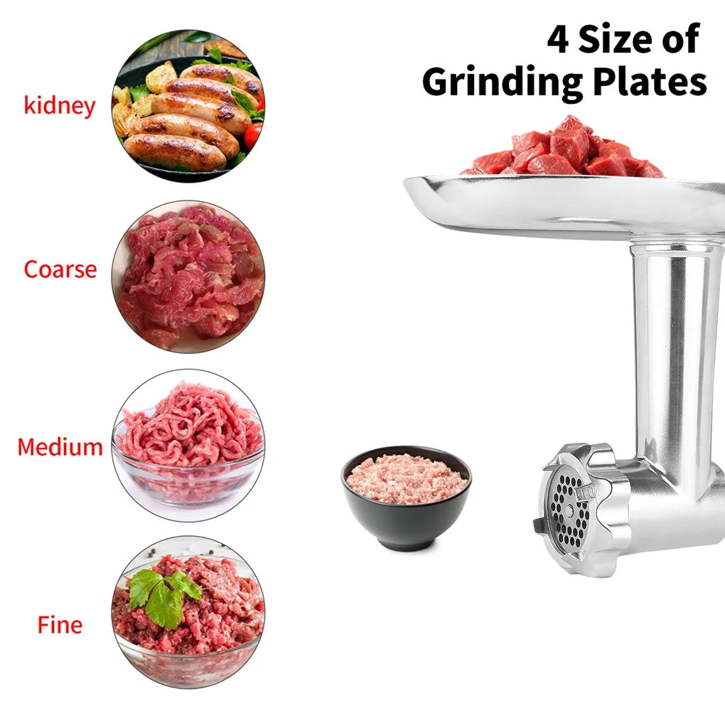 Metal Meat Grinder Attachment for KitchenAid Stand Mixers with Sausage Filler Tubers R123352