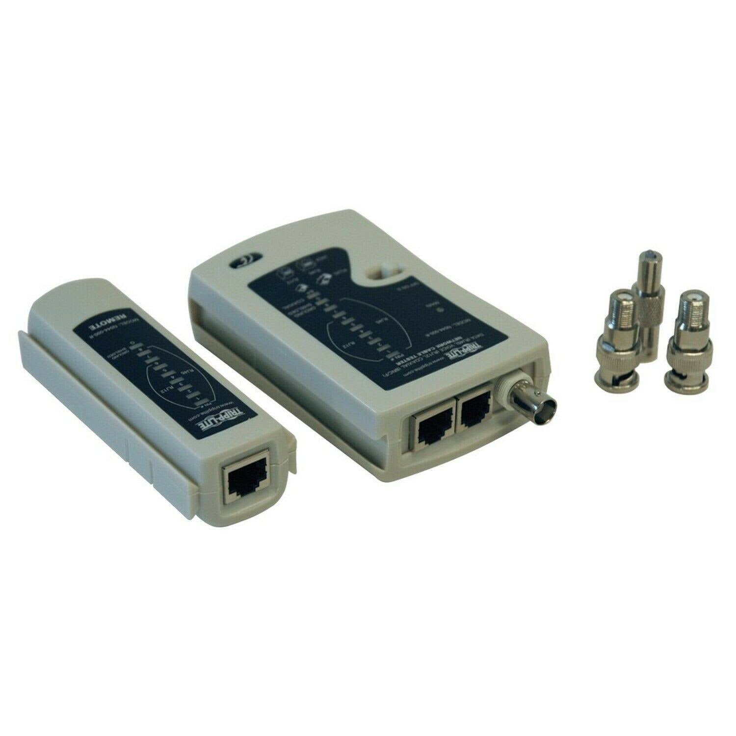 Network Cable Continuity Tester for Cat5/Cat6, Phone and Coax Cable G71017