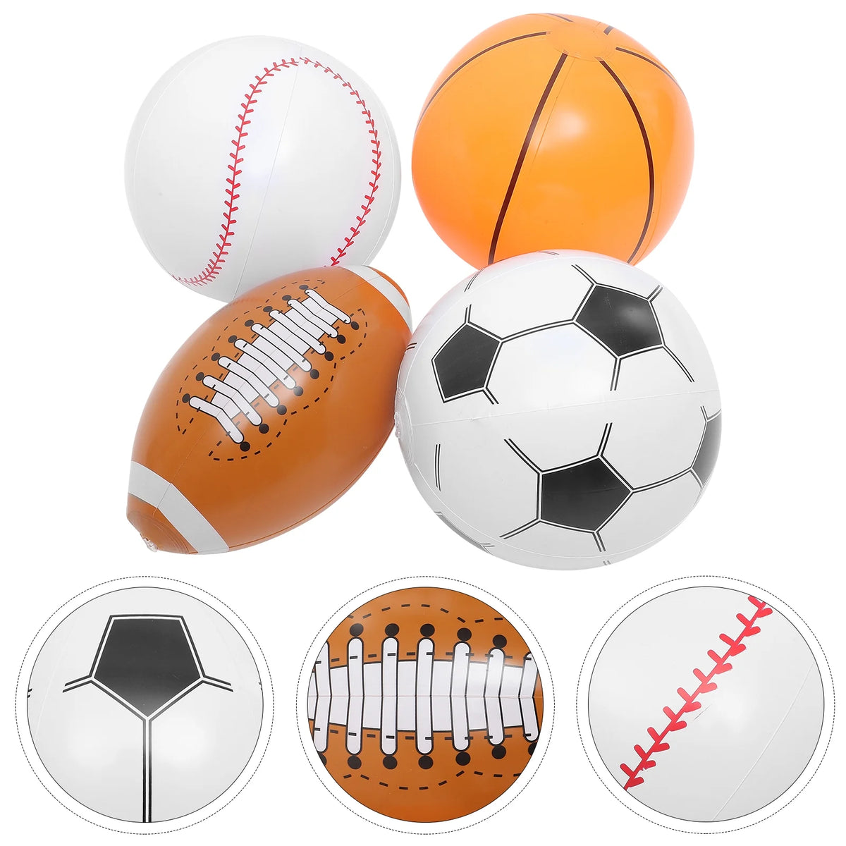 Inflatable Beach Ball 4pcs E376