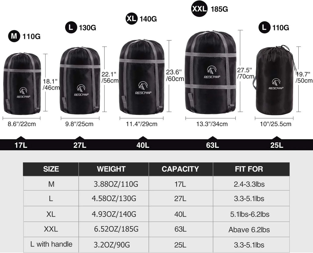 Compression Sack for Sleeping Bag W88506