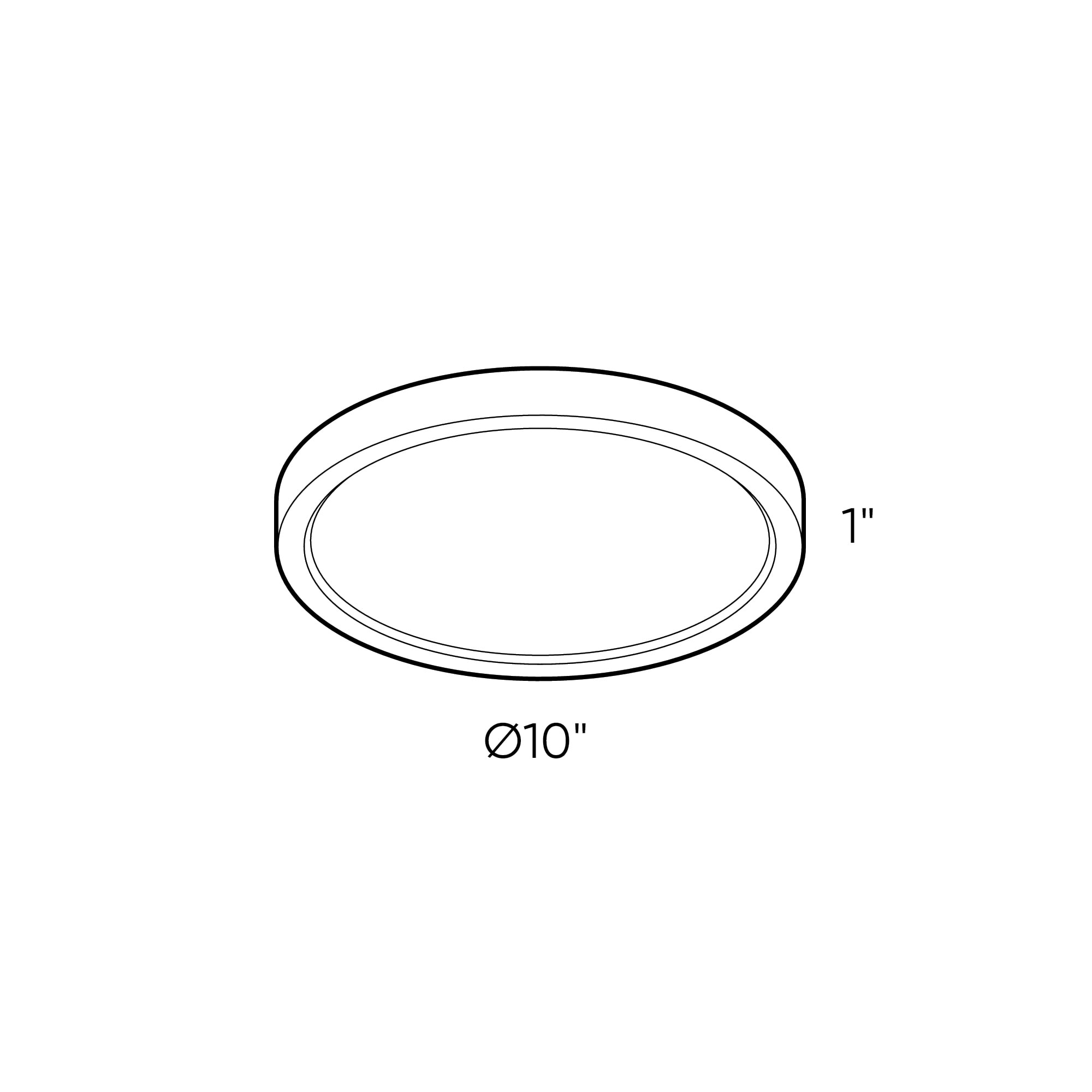 Satin Nickel LED Round Flush Mount Z122