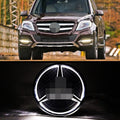 White LED Car Front Grille Badge Hood Star DRL 2 Pack J926508