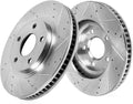 FRONT 330mm Drilled & Slotted 5 Lug Rotors F99763