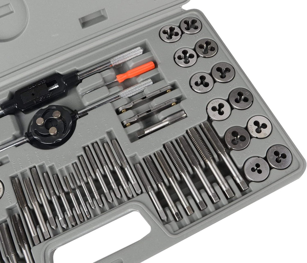 60 Pc Metric and SAE Alloy Tap and Die Set V701