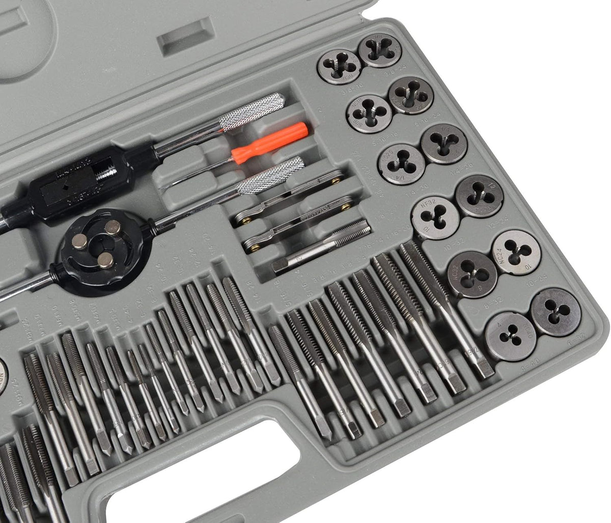 60 Pc Metric and SAE Alloy Tap and Die Set V701