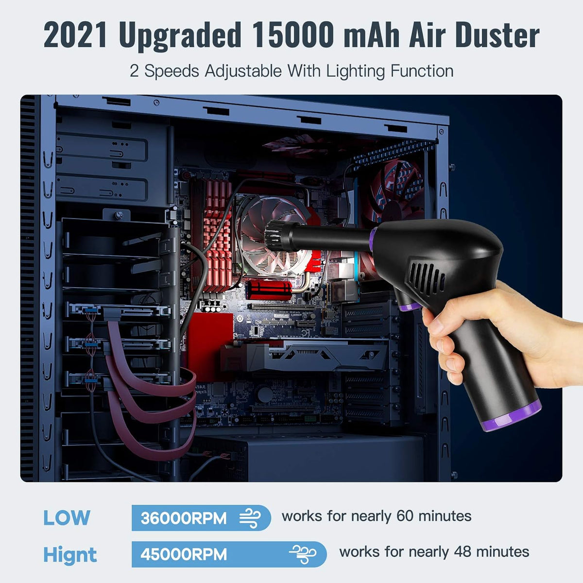 Electric Cordless Air Duster with 15000mAH Battery R4566