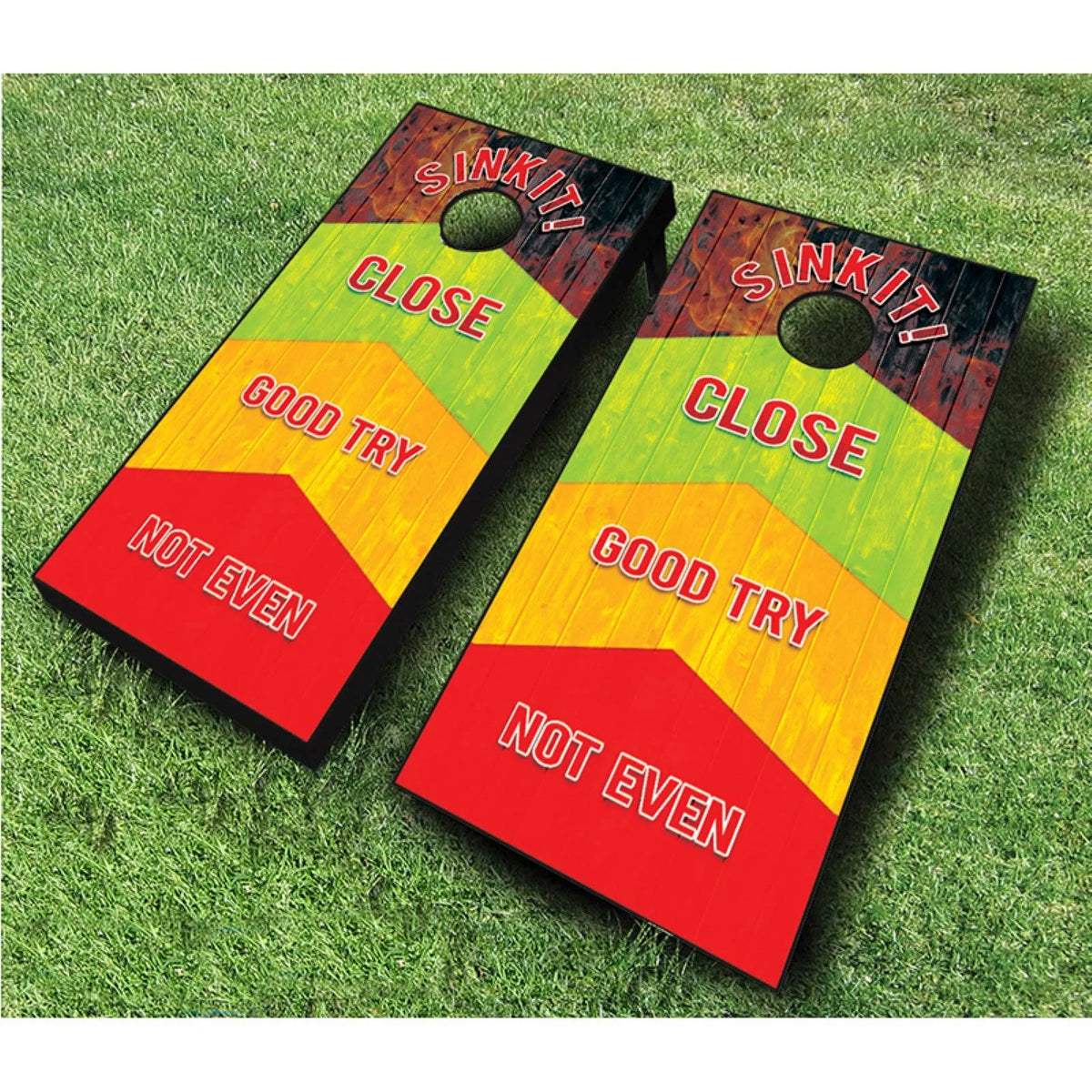 Cornhole Set, Tournament, Red & Yellow O882183