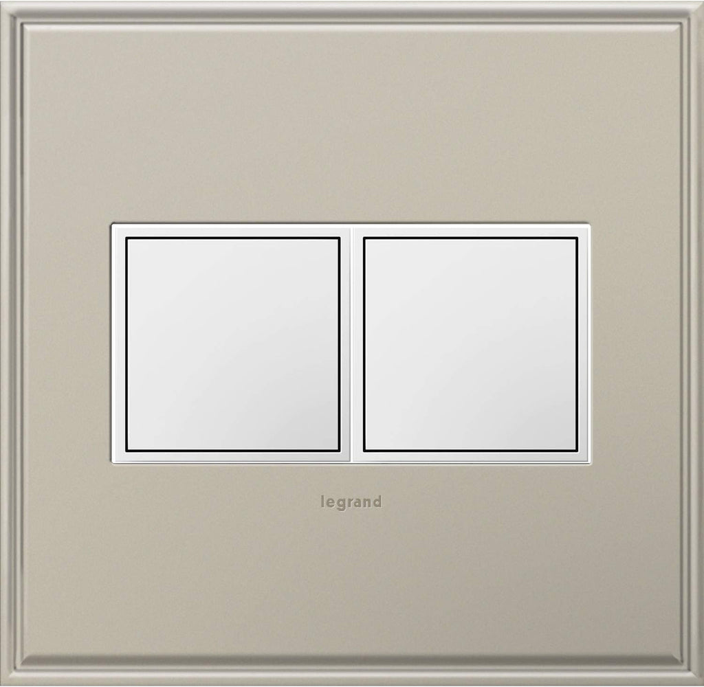 2-Gang Pop-Out Outlet with Wall Plate, Pack of 2 W406
