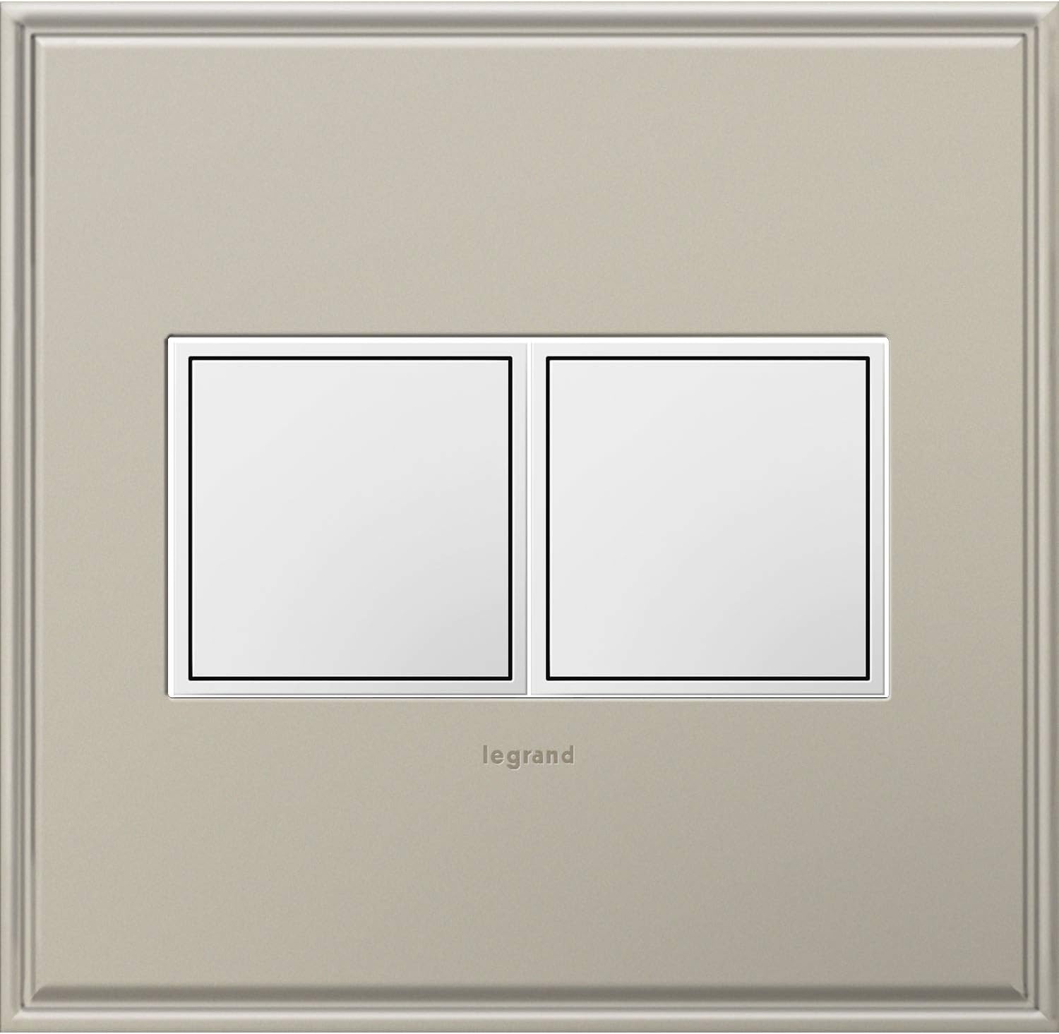 2-Gang Pop-Out Outlet with Wall Plate, Pack of 2 W406