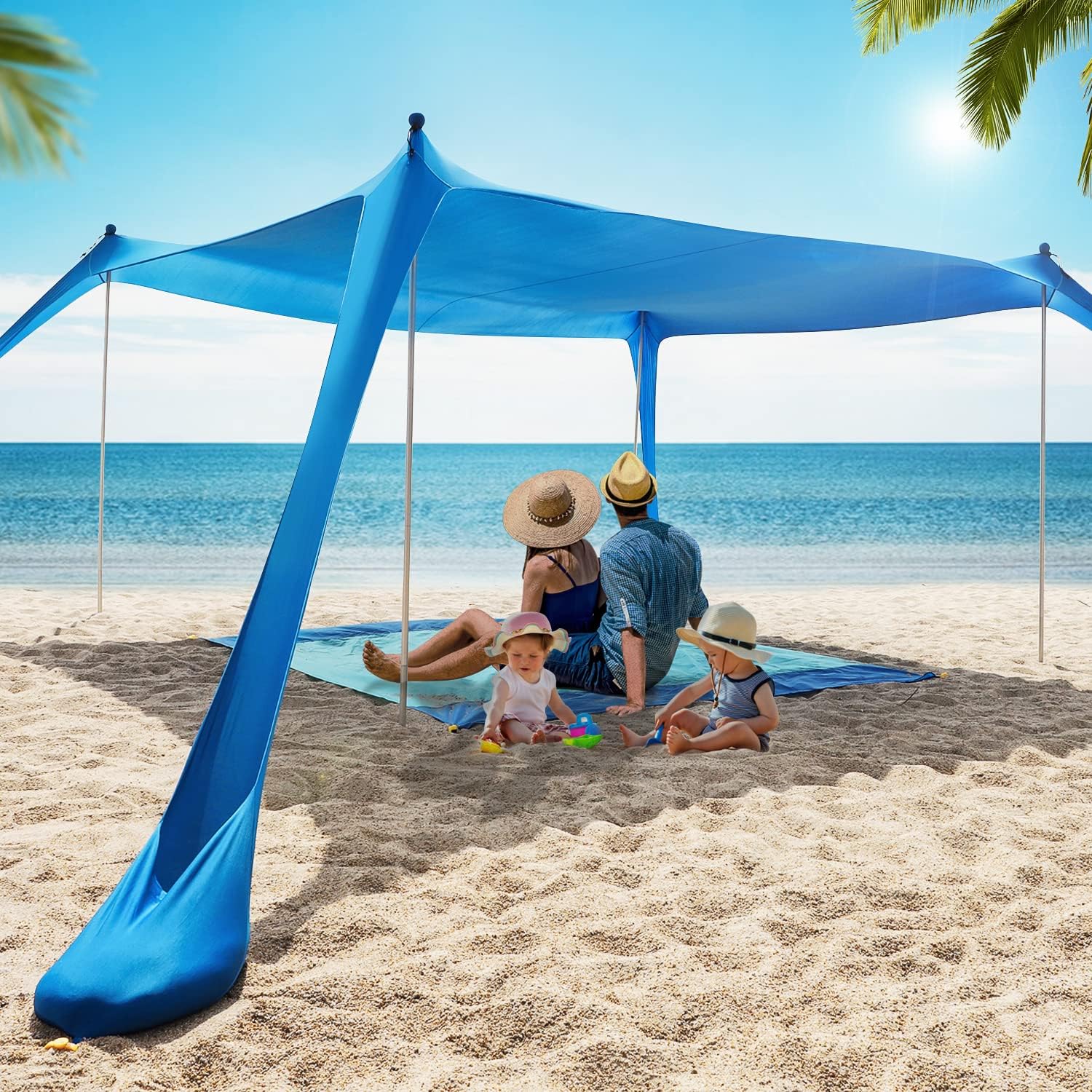 10x10 FT Pop Up Beach Sun Shade Tent with Carrying Bag H742
