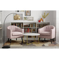 Pink Tufted Accent Chair C498235