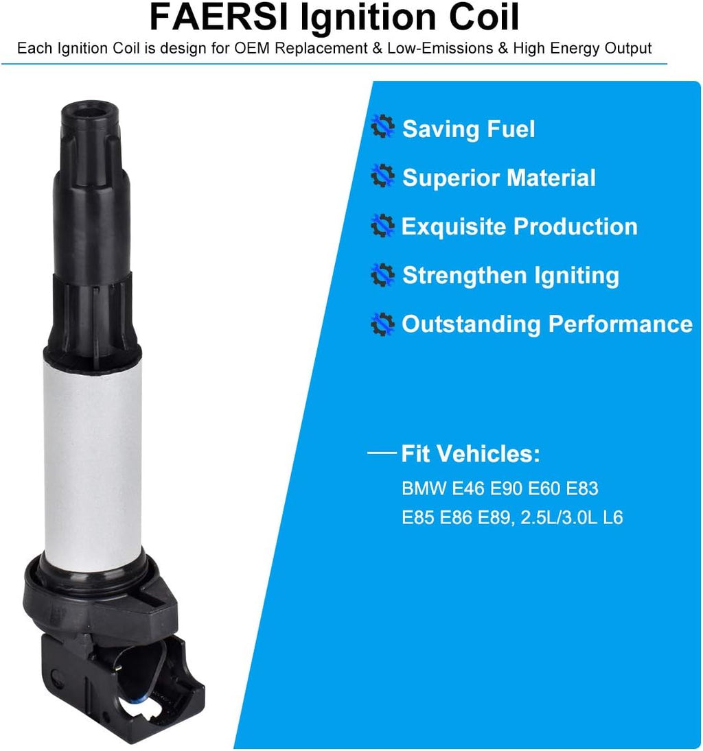 Set of 6 Ignition Coils Pack F298174